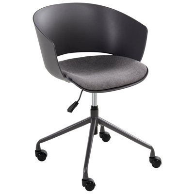 Beliani Office Chair Gleeful Fabric Graphite Grey from B&Q