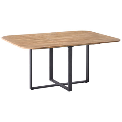 B&Q -  Extending Dining Table Cooper Brown 120/160 Cm 120 Cm