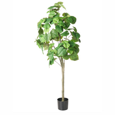 Beliani Artificial Plant Ficus Tree 160 Cm Green from B&Q
