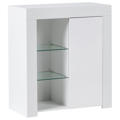 Beliani Sideboard With Led Kamloops White from B&Q
