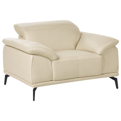 Beliani  Armchair Vejen Fabric Beige from B&Q