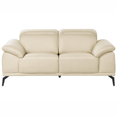 Beliani Sofa 2 Seater Vejen Fabric Beige from B&Q