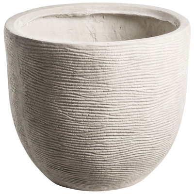 Beliani Plant Pot Lixouri 47 Cm Light Grey from B&Q
