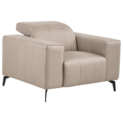 Beliani  Armchair Ommel Fabric Taupe from B&Q