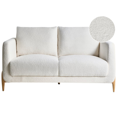 Beliani Sofa 2 Seater Gimo Boucle White from B&Q