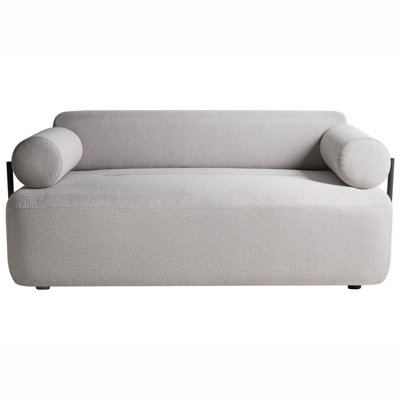 Beliani Sofa 2 Seater Elva Fabric Light Grey from B&Q