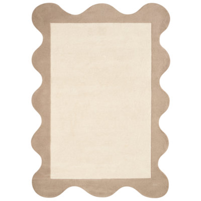 B&Q -  Rug Sanghar Beige 160 X 230 Cm Wool
