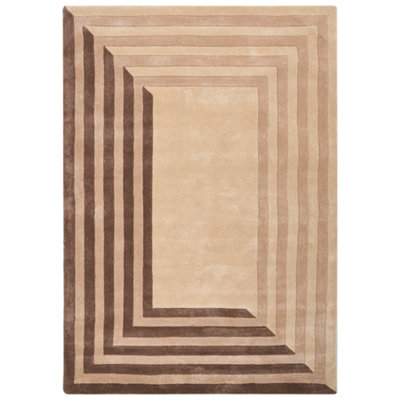 Beliani Rug Sarai Beige 160 X 230 Cm Viscose from B&Q