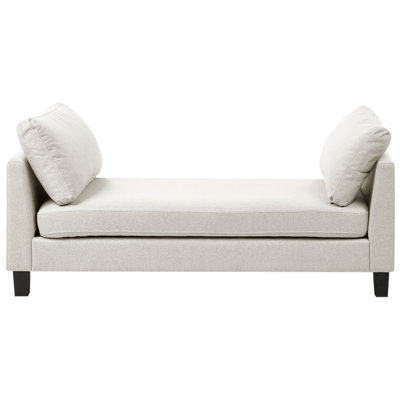 Beliani Chaise Longue Archiane Fabric Light Beige from B&Q