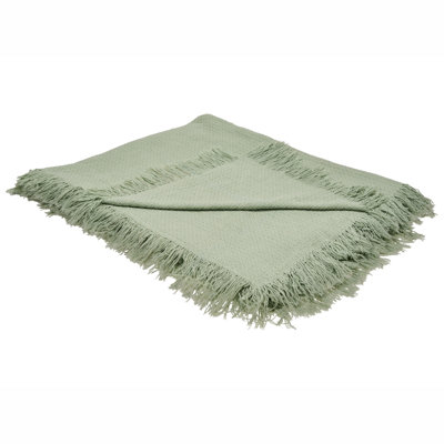 B&Q -  Bedspread Yerbent Cotton 220 X 240 Cm Green