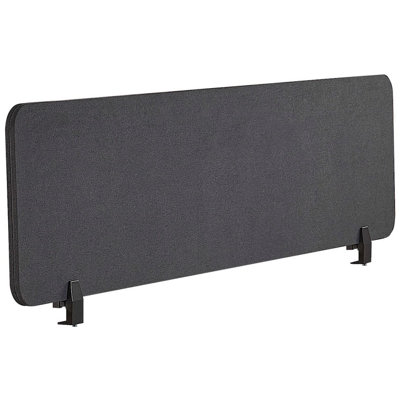 B&Q -   Desk Screen Wally Dark Grey