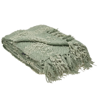 Beliani Blanket Vella 220 X 240 Cm Green from B&Q