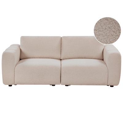 Beliani Modular Sofa 2 Seater Kivvik Boucle Beige from B&Q
