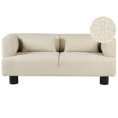 Beliani Sofa 2 Seater Movik Boucle Off-White from B&Q