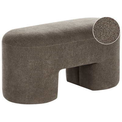 B&Q -  Upholstered Bench Decorah Boucle Brown