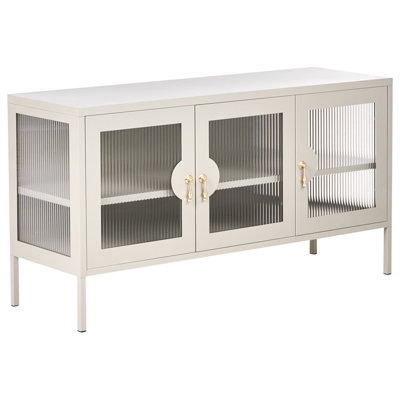 B&Q -  3 Door Sideboard Gleora Metal Light Beige