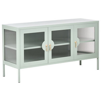 B&Q -  3 Door Sideboard Gleora Metal Mint Green