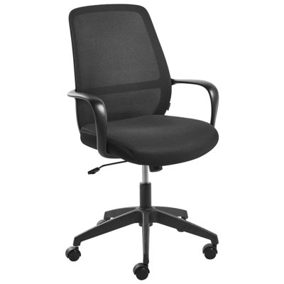 B&Q -  Office Chair Velto Fabric Black