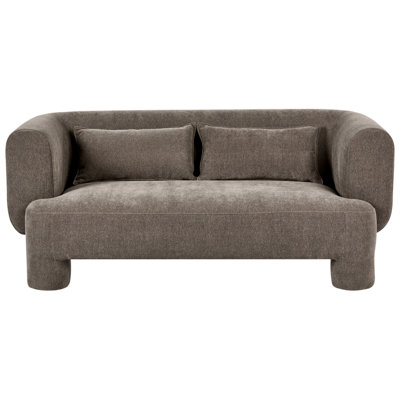 Beliani Sofa 3 Seater Hogbo Fabric Brown from B&Q