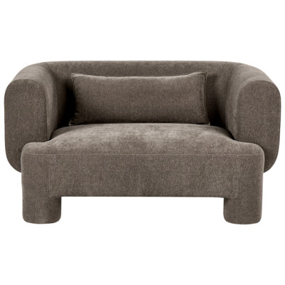 Beliani Sofa 2 Seater Hogbo Fabric Brown from B&Q