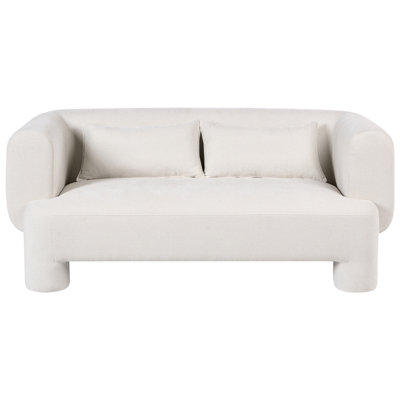 Beliani Sofa 3 Seater Hogbo Fabric White from B&Q