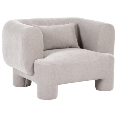 Beliani Retro Armchair Hogbo Fabric Beige from B&Q