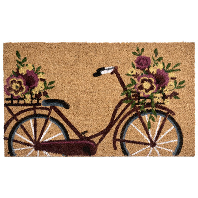 Beliani Doormat Avak Natural 45 X 75 Cm Bike Coir from B&Q