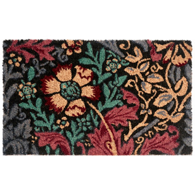 B&Q -  Doormat Illiamna Multicolour 45 X 75 Cm Flower Coir