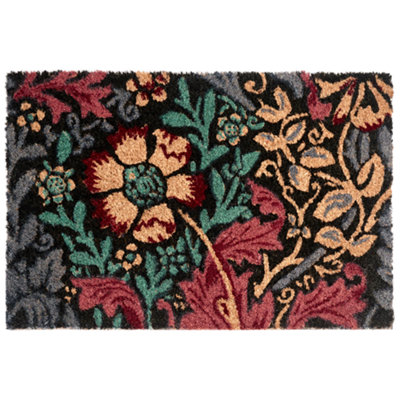 Beliani Doormat Illiamna Multicolour 50 X 80 Cm Flower Coir from B&Q