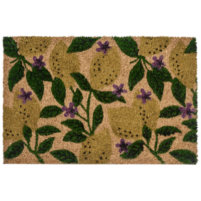Beliani Doormat Tazlina Multicolour 50 X 80 Cm Lemon Coir from B&Q
