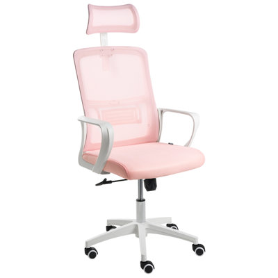 B&Q -  Office Chair Monarch Pastel Pink