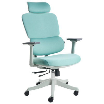B&Q -  Office Chair Viscount Fabric Teal