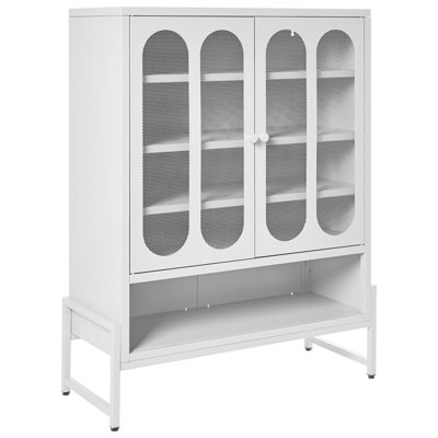 B&Q -  2 Door Sideboard Soletta Metal White