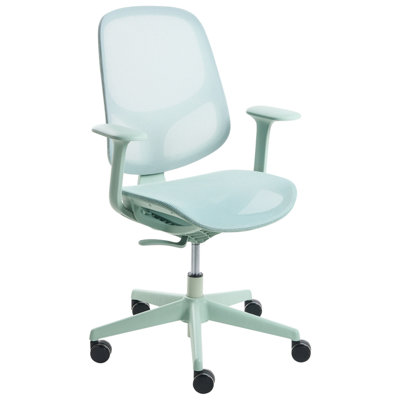 Beliani Modern Office Chair Aeri Mint Green