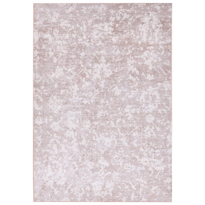 B&Q -  Modern Rug Tarsus Beige 140 X 200 Cm