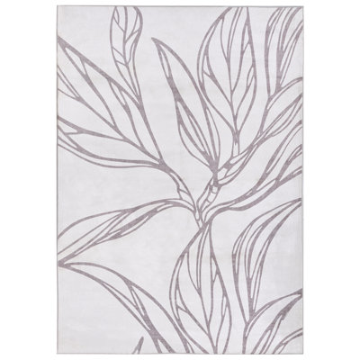 B&Q -  Rug Erzurum Light Beige 140 X 200 Cm