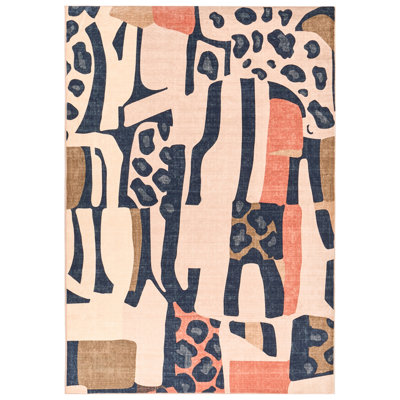 B&Q -  Rug Inhisar Multicolour 140 X 200 Cm