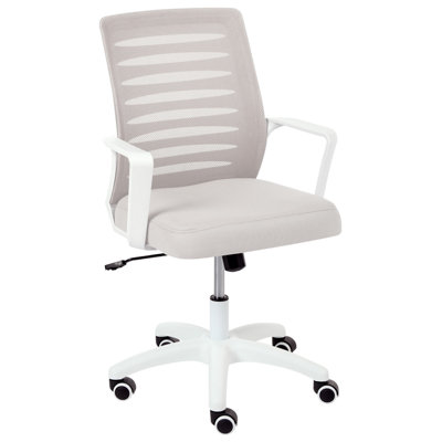 Beliani Office Chair Radiant Light Grey