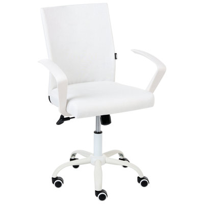 Beliani Scandinavian Office Chair Modra White