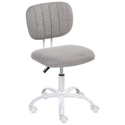 B&Q -  Desk Chair Bubbly Fabric Light Grey