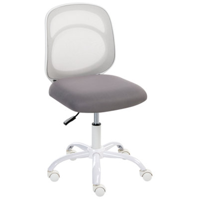 B&Q -  Desk Chair Blissful Fabric Grey