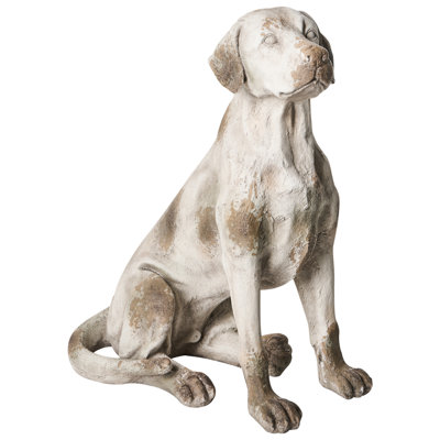 Beliani Garden Statue Cetona Dog Beige from B&Q