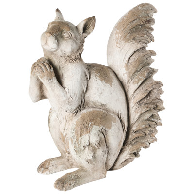 Beliani Garden Statue Tursi Squirrel Beige from B&Q