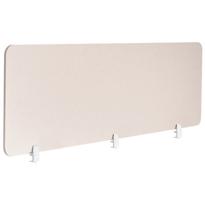 B&Q -  Desk Screen Split Beige