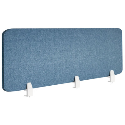B&Q -  Desk Screen Split Blue