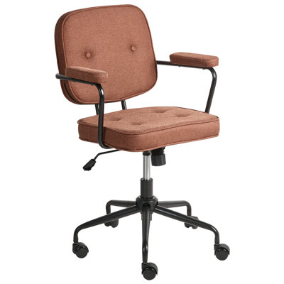 B&Q -  Desk Chair Pawnee Fabric Golden Brown