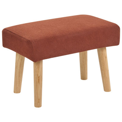 B&Q -  Footstool Takoma Fabric Orange