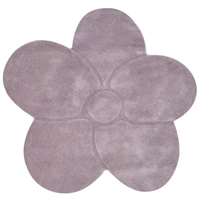 B&Q -  Rug Kokkini Violet 140 Cm Wool
