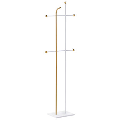 B&Q -  Minimalist Coat Stand Odhill Gold