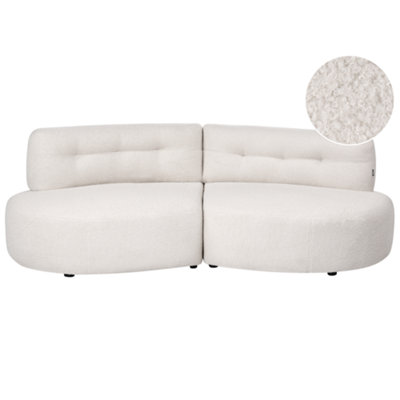 Beliani Sofa 3 Seater Laerdal Boucle Off-White from B&Q